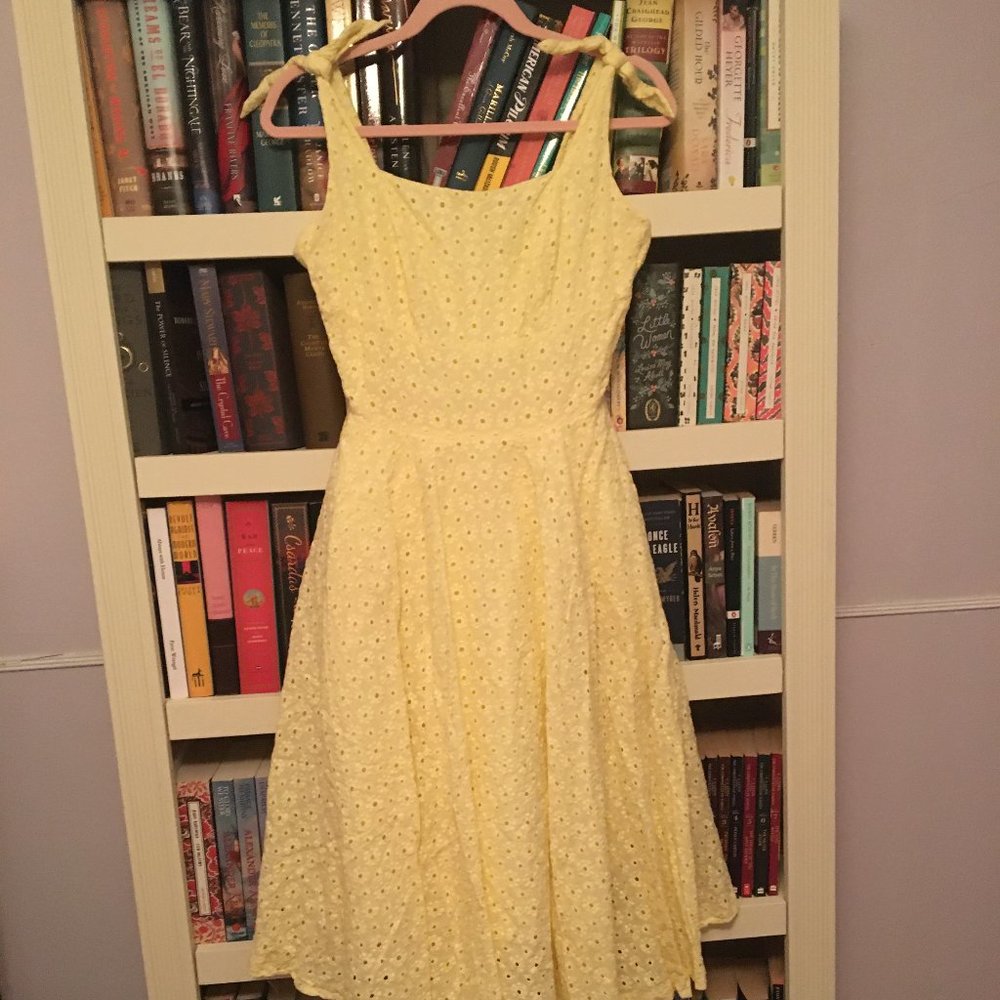 Hearts and Found Gilda yellow eyelet dress